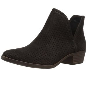 Baley black suede booties